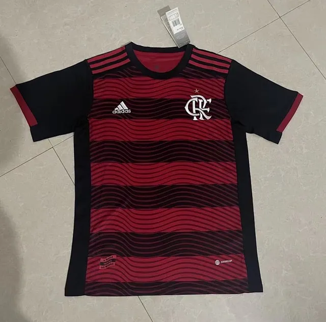 Adidas Flamengo Wavy Stripe Red Black Jersey 2