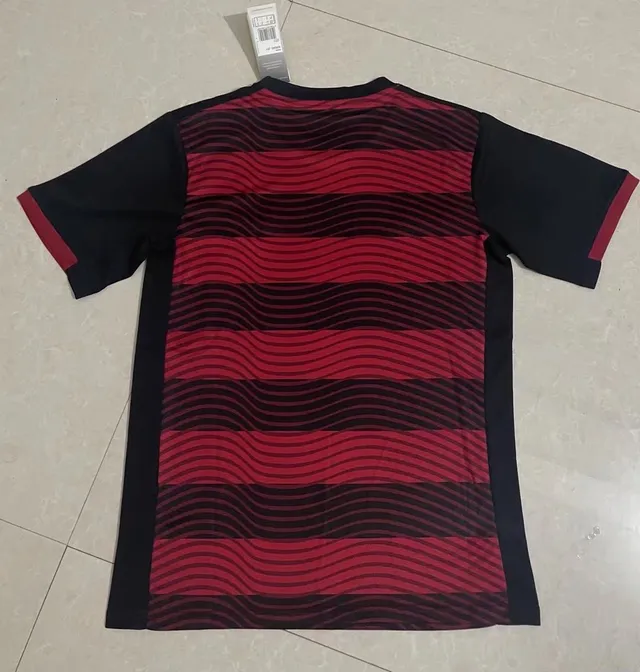 Adidas Flamengo Wavy Stripe Red Black Jersey 3