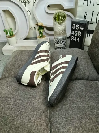 Adidas Gazelle Off-White and Black Lifestyle Sneakers 6