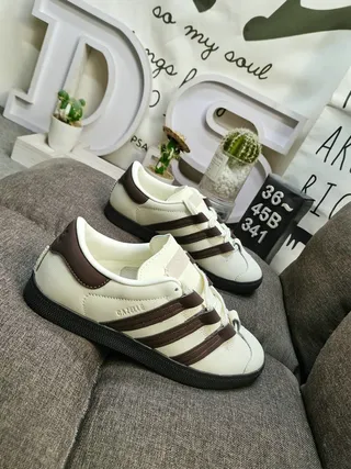 Adidas Gazelle Off-White and Black Lifestyle Sneakers 9
