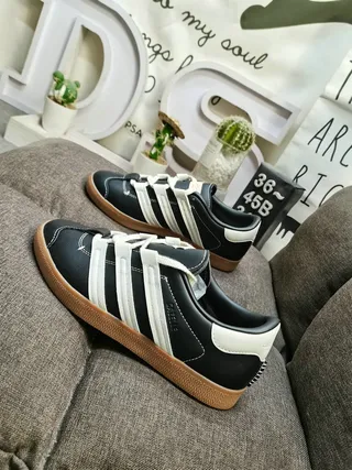 Adidas Gazelle Off-White and Black Lifestyle Sneakers 17