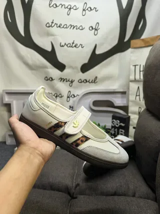 Adidas Gold White Metallic Upper Three-Stripe Side Panel Lifestyle Sneakers 5