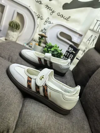 Adidas Gold White Metallic Upper Three-Stripe Side Panel Lifestyle Sneakers 7