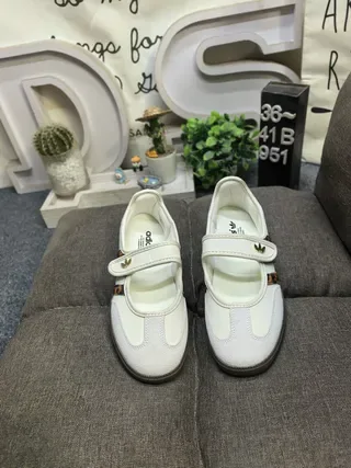 Adidas Gold White Metallic Upper Three-Stripe Side Panel Lifestyle Sneakers 10