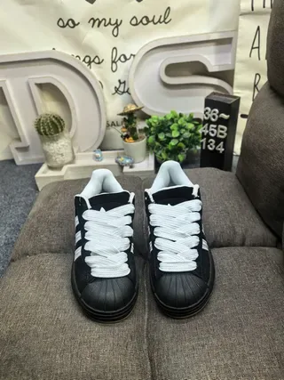 Adidas Gray Black Distressed Suede Upper Three-Stripe Overlay Lifestyle Sneakers 20