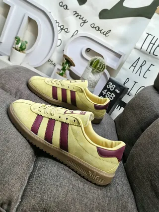 Adidas Gray Red Suede Upper Three-Stripe Side Panel Lifestyle Sneakers 7
