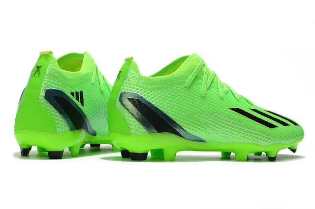 Adidas Verde Preto Knit Upper Molded Studs Firm-Ground Sapatos de Futebol 5