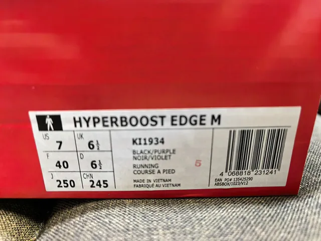 Adidas Hyperboost Purple and Black Running Shoes 2