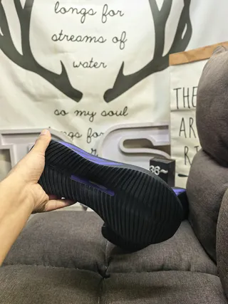 Adidas Hyperboost Purple and Black Running Shoes 4