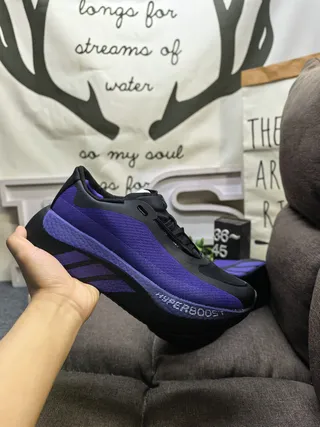 Adidas Hyperboost Purple and Black Running Shoes 5