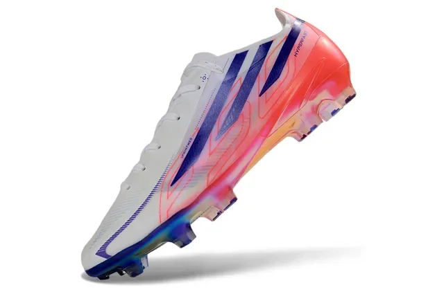 Adidas Hyperfast متعدد الألوان شفاف منخفض القطع أسفل رباط الكعب قزحي الألوان شفاف Firm-Ground كرة القدم أحذية 3