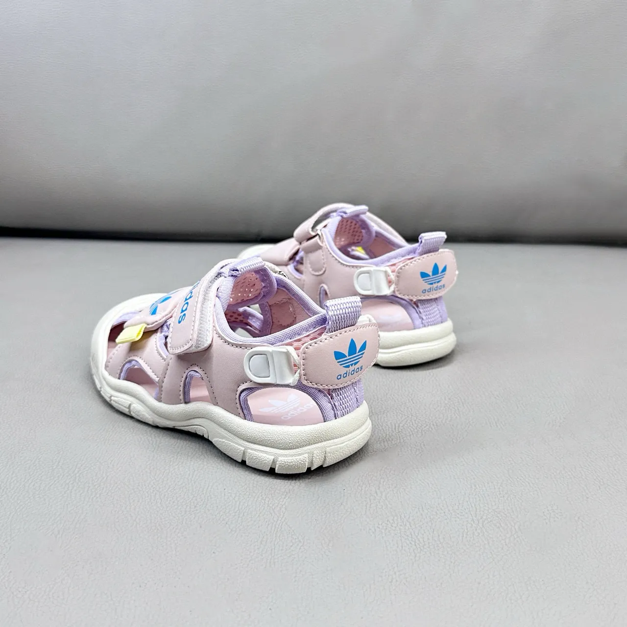 Adidas Enfants Sandales Casual Rose Multi-Strap Velcro 5