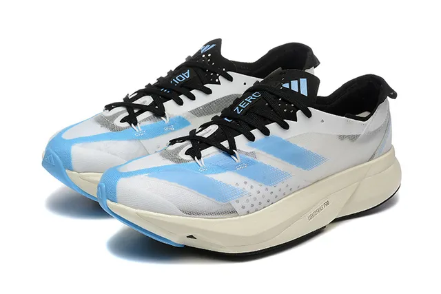 Adidas Lightstrike Pro White Blue upper en mesh engineered Light Triple Stripes chaussures de running 2