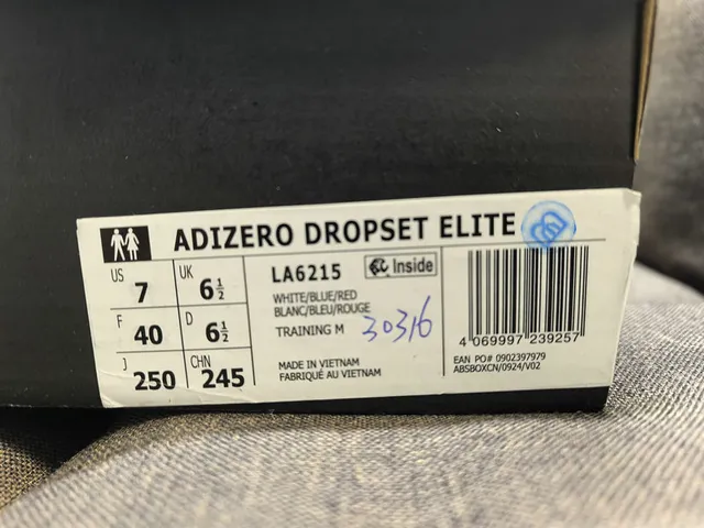Adidas Lightstrike Pro Blanco Azul Esculpido Mediasuela Gradiente Amarillo Suela Zapatillas de correr 2