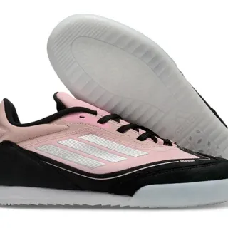 Adidas Pink Black Low-Top Futsal Indoor Soccer Shoes