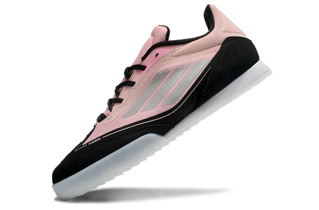 Adidas Chaussures Futsal Rose Noir Low-Top Indoor 3