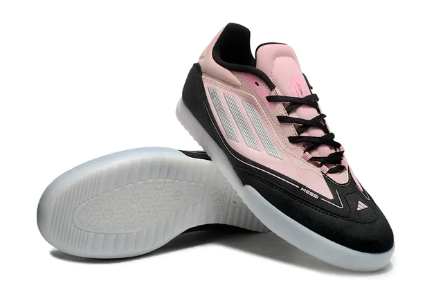 Adidas Chaussures Futsal Rose Noir Low-Top Indoor 4