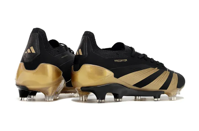 Adidas Predator Black and Gold Firm-Ground Soccer Shoes 5