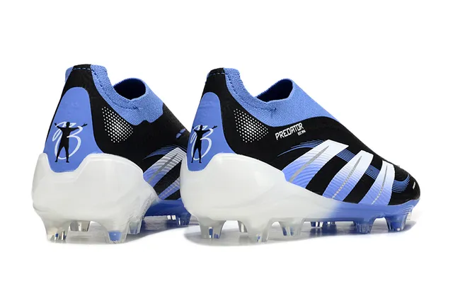 Adidas Predator HybridTouch Noir Bleu Clair Terrain Firme Chaussures de Football 5