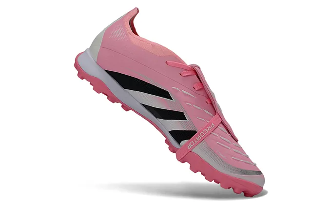 Adidas Predator Pink Black Low-Cut Shoe Colorblock Turf Soccer Shoes 2