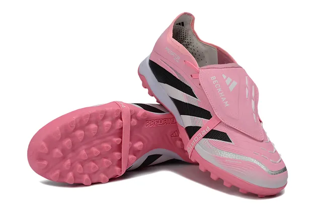 Adidas Predator Pink Black Low-Cut Shoe Colorblock Turf Soccer Shoes 4