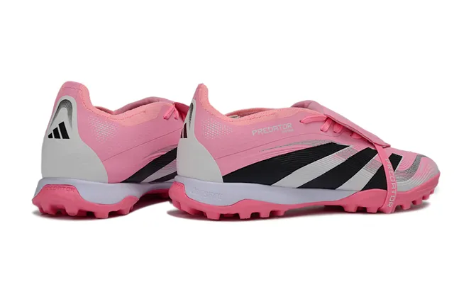 Adidas Predator Pink Black Low-Cut Shoe Colorblock Turf Soccer Shoes 5