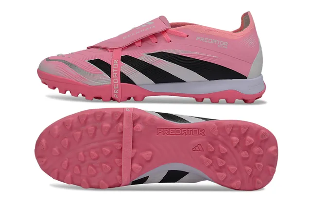 Adidas Predator Pink Black Low-Cut Shoe Colorblock Turf Soccer Shoes 6