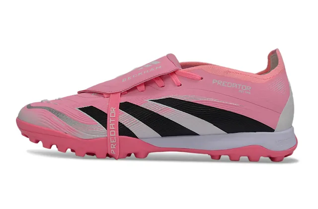 Adidas Predator Pink Black Low-Cut Shoe Colorblock Turf Soccer Shoes 7