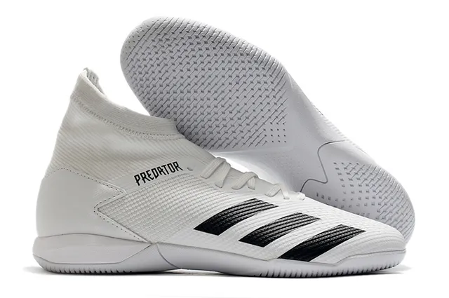 Adidas Predator Rouge Noir Chaussures de Football Intérieur avec Col de Chaussette en Maille 13