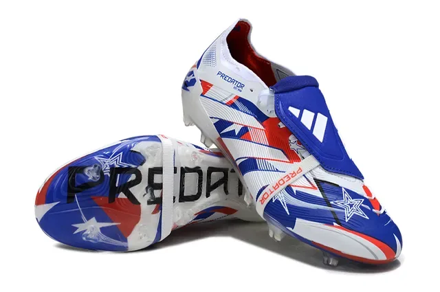 Adidas Predator Blanc Multicolore Chaussures de Football Basses Cage du Pied Avant Ribetée pour Sol Firme 4