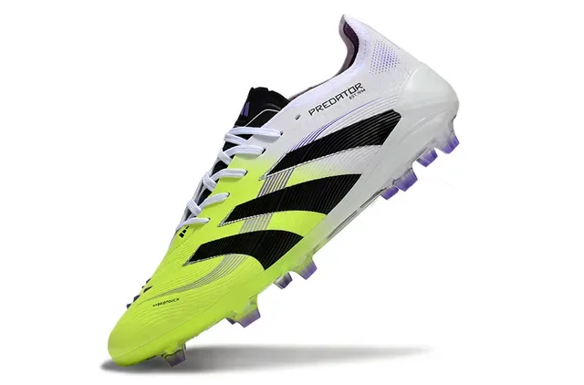 Adidas Predator Jaune Blanc Low-Cut Gradient Upper Firm-Ground Chaussures de Football 5