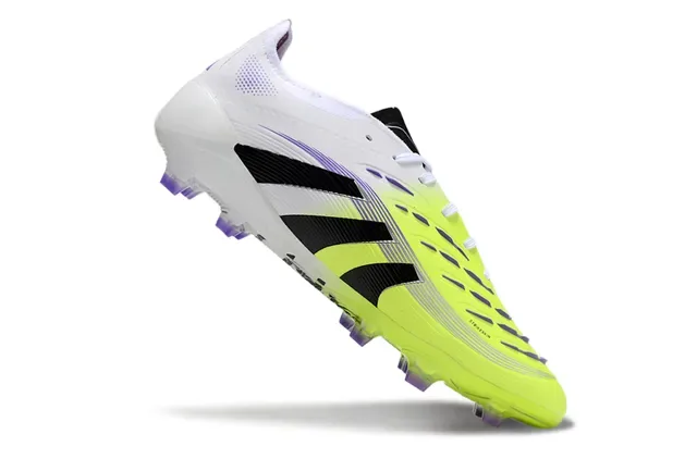 Adidas Predator Jaune Blanc Low-Cut Gradient Upper Firm-Ground Chaussures de Football 6