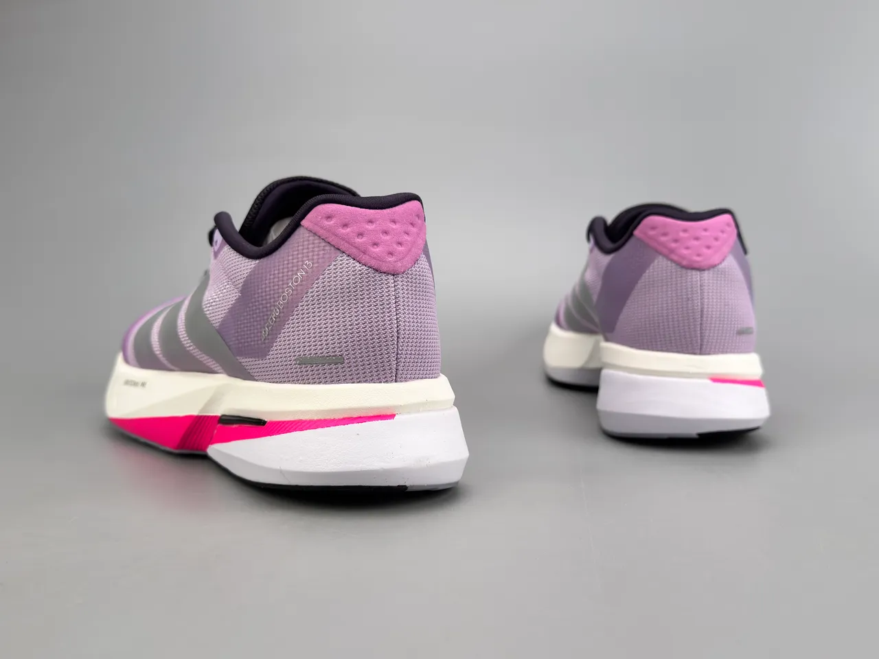 Adidas Purple Pink Engineered Mesh Upper Reflective Silver Stripes Running Shoes 6