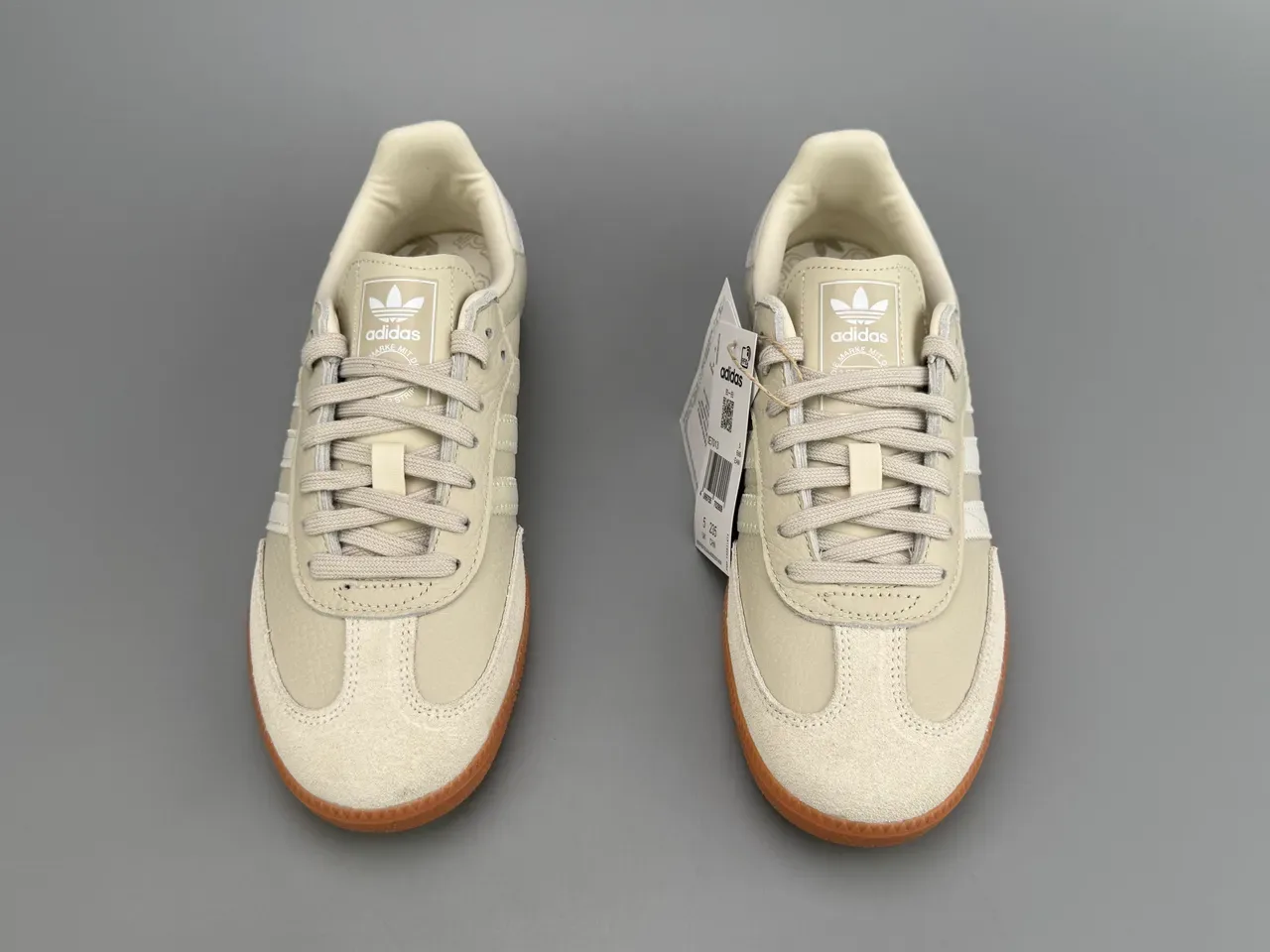 Adidas Samba Beige and Gum sneakers lifestyle 7