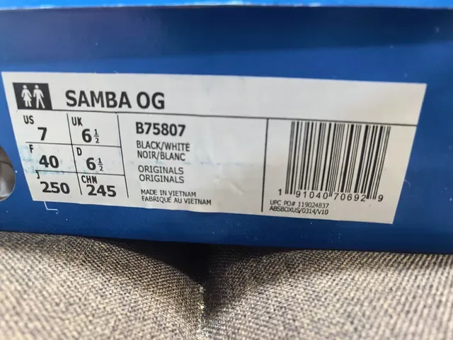 Adidas Samba Black and White Lifestyle Sneakers 2