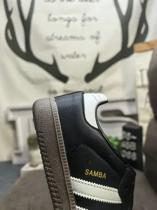 Adidas Samba Black and White Lifestyle Sneakers 3