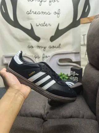 Adidas Samba Black and White Lifestyle Sneakers 5