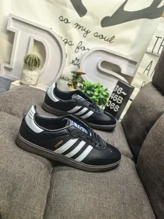 Adidas Samba Black and White Lifestyle Sneakers 9