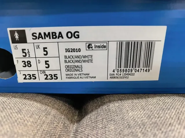 Adidas Samba Noir Blanc Gomme Lifestyle 2