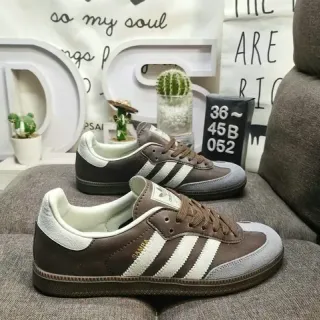 Adidas Samba Brown White Grey Lifestyle Sneakers
