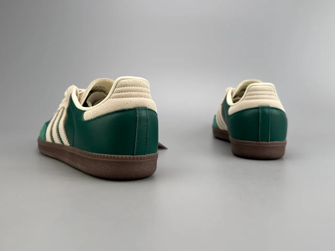Adidas Samba Green and Cream Lifestyle Sneakers 6