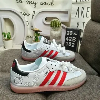 Adidas Samba Hello Kitty White Red Pink Lifestyle Sneakers