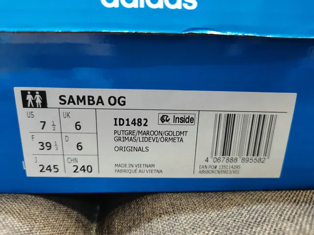 Adidas Samba Off-White and Burgundy Lifestyle Sneakers 2