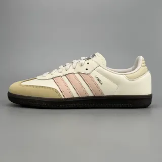 Adidas Samba Off-White और गुलाबी चमड़े की लाइफस्टाइल स्नीकर