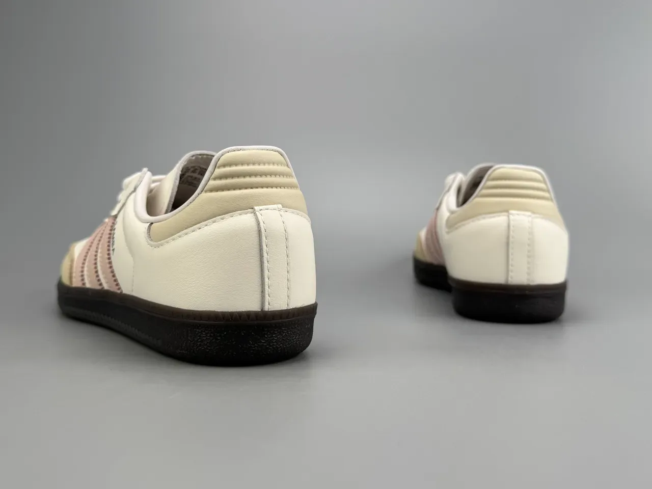 Adidas Samba Off-White and Pink Leather Lifestyle Sneakers 8