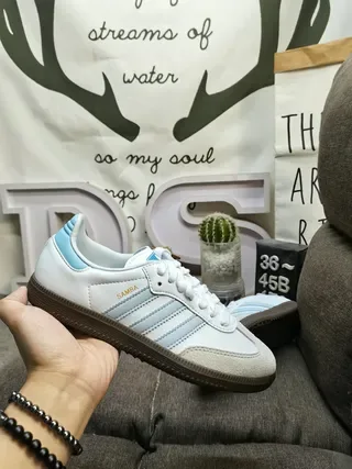 Adidas Samba OG Black White Gum Lifestyle Sneakers 5