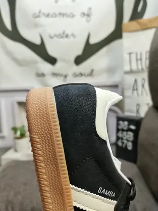 Adidas Samba OG Black White Gum Lifestyle Sneakers 13