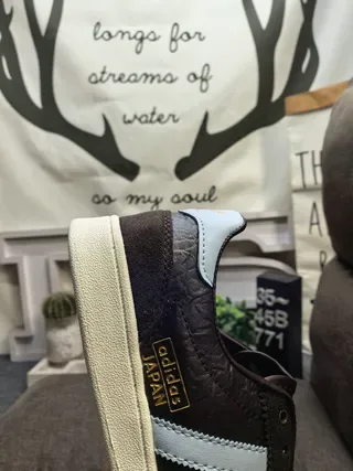 Adidas Samba OG Brown and Light Blue Lifestyle Sneakers 3