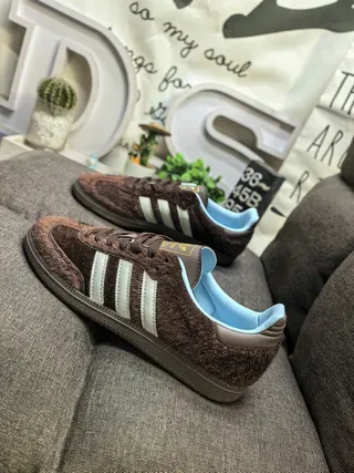 Adidas Samba OG Marrom Off-White Azul Claro Tênis Lifestyle 5