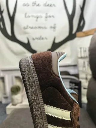 Adidas Samba OG Marrom Off-White Azul Claro Tênis Lifestyle 9